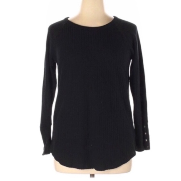Chaser Sweaters - Chaser Black Knit Sweater